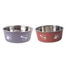 Kit 2 Comedor Bebedor Cachorro Inox Antideslizante Kit 2 Comedor Bebedor Cachorro Inox Antideslizante
