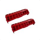Kit 2 Comedouro Calha 30cm Para Aves Frango Cordona Galinhas