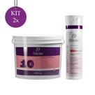 Kit 2 Condicionador Essentialis Home Care 300ml + 2 Máscara Dmax Secrets 1,5kg
