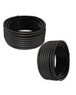 Kit 2 Conduíte Flex Espiralado 3/4 25m Preto Antichama