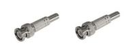 Kit 2 Conector Bnc 75 Ohms Rg-59 - 6mm C/Parafuso C/Mola Kit 2 Conector Bnc 75 Ohms Rg-59 - 6mm C/Parafuso C/Mola