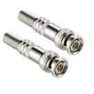 Kit 2 conector bnc c/ mola pino fixo c/ parafu Kit 2 conector bnc c/ mola pino fixo c/ parafu