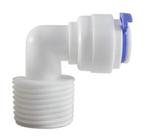 Kit 2 Conector Cotovelo 90 Longo Engate Rápido 1/2" x 3/8" Alta Resistência