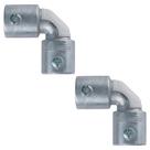 Kit 2 Conector Curvo Box Sem Rosca Aluminio 3/4 Tramontina