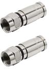 Kit 2 Conector F Rg6 Compressão Mxt