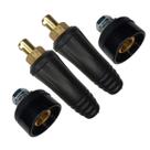 Kit 2 Conector Macho / 2 Conector Fêmea Painel 13mm x 38mm