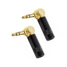 Kit 2 Conector P2 Estereo 90 Graus Profissional Mxt