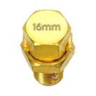 Kit 2 Conector Parafuso Fendido Split Bolt 16mm Latão Emenda Cabos