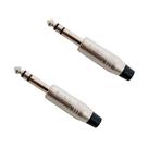 Kit 2 conector plug santo angelo p10 estereo niquelado sa2x Kit 2 conector plug santo angelo p10 estereo niquelado sa2x
