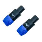 Kit 2 conector plug speakon santo angelo 4 polos linha sa2x