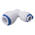 Kit 2 Conector União Cotovelo 90 Engate Rápido 3/8" x 1/4" para Água e Bebedouros Alta Resistência