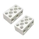 Kit 2 Conectores De Porcelana Cerâmica Chuveiro Tripolar 10mm