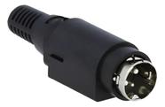 KIT 2 Conectores Plug Kycon Mini-din 3 Pinos Impressora