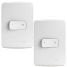 Kit 2 Conjunto Interruptor Simples Bipolar 25a Schneider