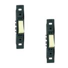 Kit 2 Conjunto Sem Placa 1 Interruptor Simples Silentoque Vertical