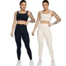 KIT 2 Conjunto Top Alça Grossa e Calça Smart WLS Modas Alta Compressão Academia Moda Fitness KIT 2 Conjunto Top Alça Grossa e Calça Smart WLS Modas Alta Compressão Academia Moda Fitness