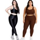 KIT 2 Conjunto Top e Calça Plus Size New Zig 3D WLS Modas Bojo Compressão Academia Moda Fitness KIT 2 Conjunto Top e Calça Plus Size New Zig 3D WLS Modas Bojo Compressão Academia Moda Fitness