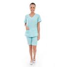 Kit 2 Conjuntos Bermuda Uniforme Recepção, Copeira, Faxina Cor:VerdeTamanho:EXG Kit 2 Conjuntos Bermuda Uniforme Recepção, Copeira, Faxina Cor:VerdeTamanho:EXG