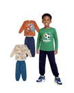 Kit 2 Conjuntos De Inverno Frio Agasalhos Infantil Masculino