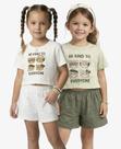Kit 2 Conjuntos Femininos Infantis Blusa E Short Select Sortido