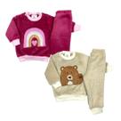 Kit 2 Conjuntos Fleece