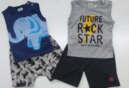 Kit 2 conjuntos infantil Masc estampados Tam: M-G.