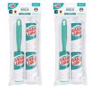 Kit 2 Conjuntos Rolo Adesivo 3 Peças Remove Pelos Poeiras Flash Limp CST0085