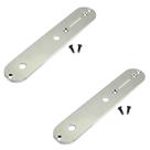 kit 2 Control Plate guitarra telecaster placa cromada
