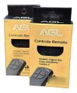 Kit 2 Controle Portão Rádio Transmissor 433,92mhz Agl Alarme Cor Preto