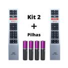 Kit 2 Controle Remoto Compatível Aoc Smart Tv 4k Led