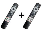 Kit 2 Controle Remoto Compatível Com TV TCL 8K s/comando voz