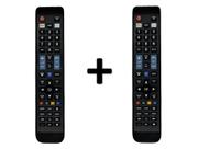 Kit 2 Controle Remoto compativel Tv Samsung Aa59 Netflix