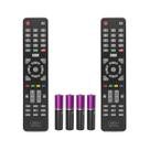 Kit 2 Controle Remoto Compatível Tv Smart Cobia / Haier Lcd