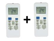 Kit 2 Controle Remoto Para Ar Condicionado Carrier Rg52b/e