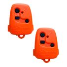 Kit 2 Controle Remoto Peccinin para Portão Eletrônico 3c 433mhz - Laranja