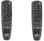 kit 2 Controle Remoto Receptor Tocomsatt Combate Hd / Hd+
