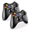 kit 2 controles Jogos XXBOX360 PC e X360 Sem Fio Bluetooth COMPETIÇÃO