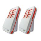 Kit 2 Controles Remoto 433,92 Tx Zap 4 Teclas Alarme Portão Automático