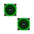 Kit 2 Cooler Fan HQ Reinforced 15 Leds Para Gabinete 120mm