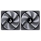 Kit 2 Cooler Fan Rise Mode 120mm 12v Preto - RM-BK-01-FB
