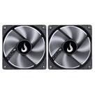 Kit 2 Cooler Fan Rise Mode 120mm 12v Preto - RM-BK-01-FB