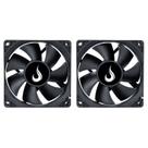 Kit 2 Cooler Fan Rise Mode Black 80mm 12v Preto - RM-BK-02-FB