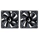 Kit 2 Cooler Fan Rise Mode Black 80mm 12v Preto - RM-BK-02-FB