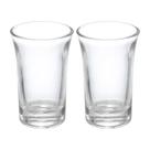 Kit 2 Copo de Shot Dose Vidro Transparente Copinho para Cachaça Tequila Base Resistente 40ml Haüskraft