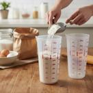 Kit 2 Copo Medida Graduado Plástico 500 Ml Receitas Medidor