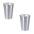 Kit 2 Copos 500 ML Label Inox 14x8,5cm Leve Prático Multiuso Kit 2 Copos 500 ML Label Inox 14x8,5cm Leve Prático Multiuso