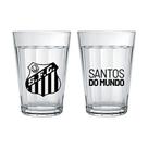 Kit 2 Copos Americano Prime Santos 190ml licenciado Original - All Mix Kit 2 Copos Americano Prime Santos 190ml licenciado Original - All Mix