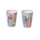 Kit 2 Copos Infantil Bluey 320ml Estampas Variadas em Plástico BPA Free Ideais para Refeições Festas e Lembrancinhas