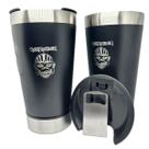 Kit 2 Copos Iron Maiden 500ml Térmico + tampa + abridor