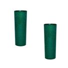 Kit 2 Copos Long Drink Fibra Madeira Verde 330Ml